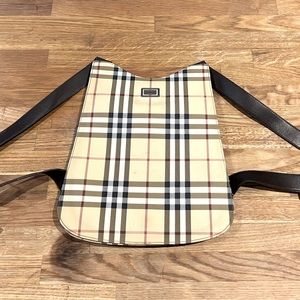 Burberry Nova Check Backpack Purse.